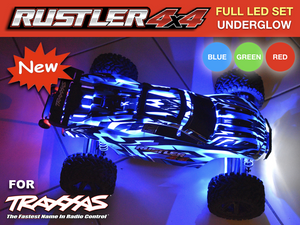LED Light Bar UNDERGLOW For Traxxas Rustler 4x4 VXL XL5 waterproof RED BLUE GREEN