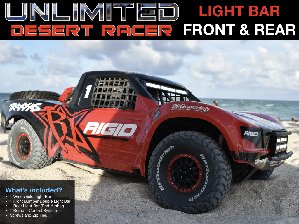 High Intensity LED Light Kit for Unlimited Desert Racer UDR Traxxas 8485 Replace