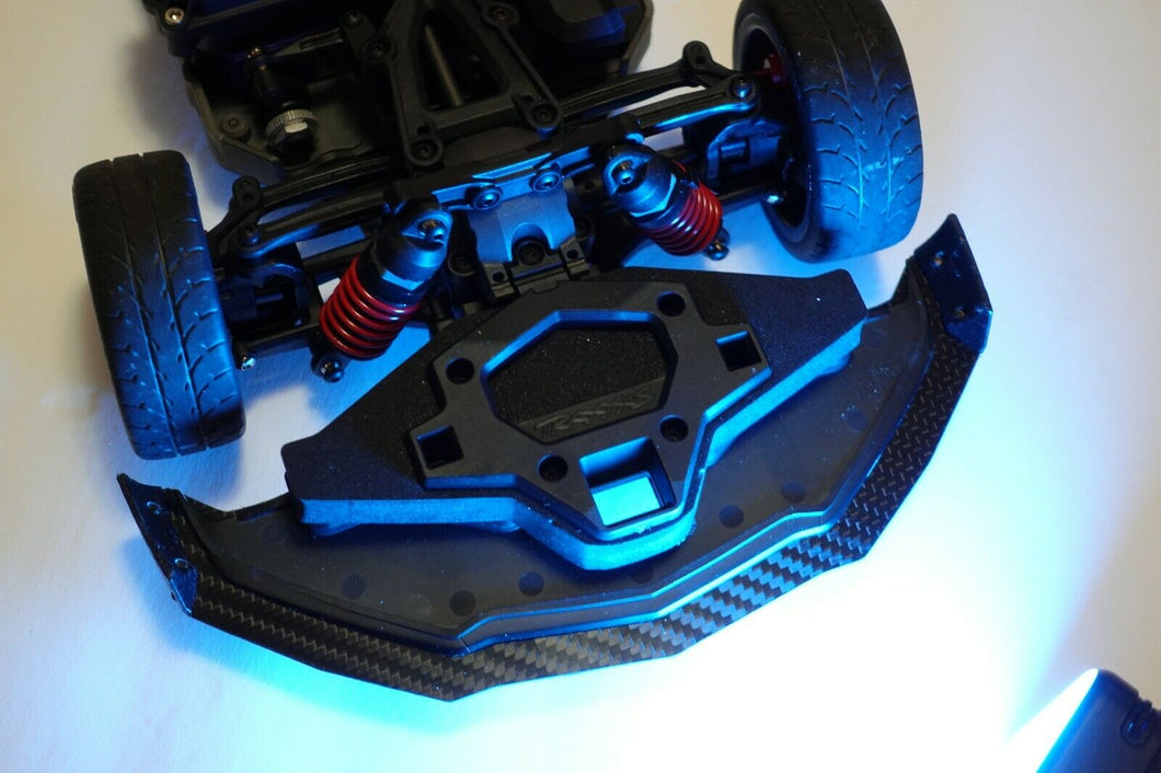 Traxxas Corvette Front Splitter Carbon Fiber + Side Winglets