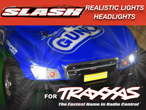 LED lights Front Headlights for Traxxas Slash 4x4 2WD waterproof White Amber Red