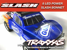Load image into Gallery viewer, 8 LED lights Front Hood Bonnet Traxxas Slash 4x4 2WD waterproof Crash Resistant