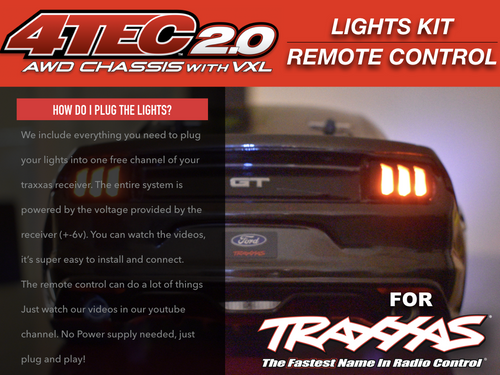 LED Lights Kit For Mustang Traxxas Taillights headlights by Polo Creations Rc