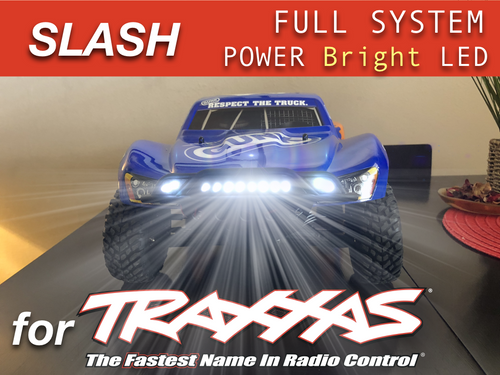 LED Light Side Bar Front For Traxxas SLASH 4x4 2wd waterproof headlights