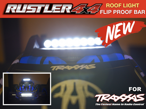 LED Light Bar Roof For Traxxas 6728 Rustler 4x4 VXL XL5 waterproof Roof Rack TRA