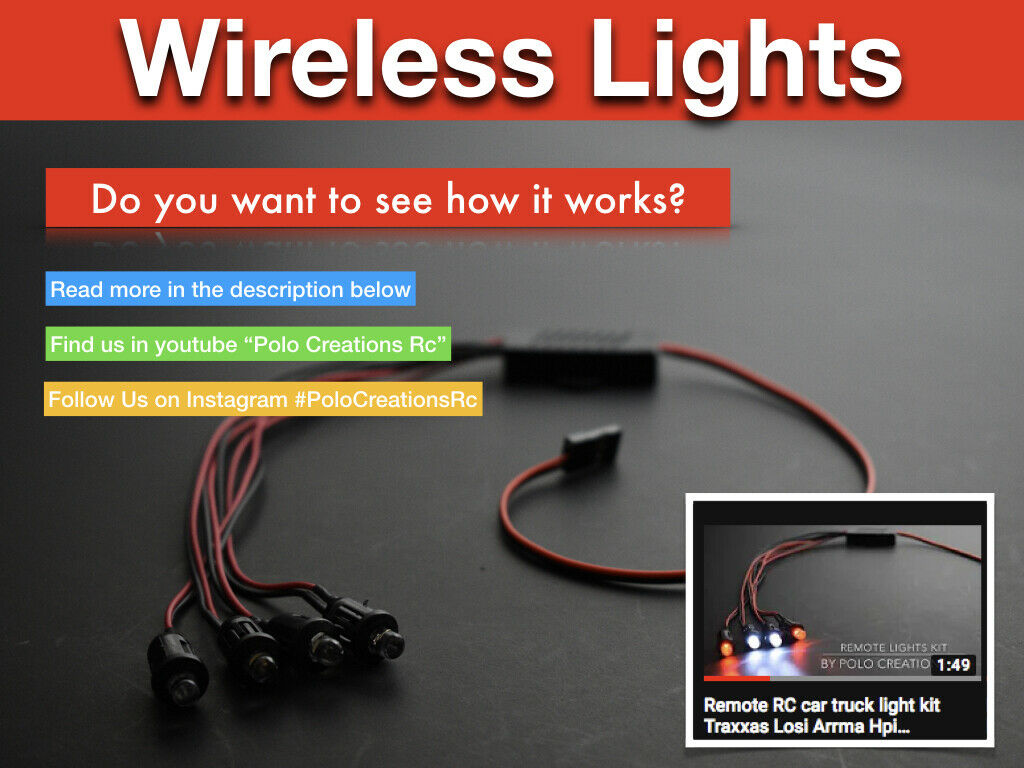 LED Lights Wireless for REDCAT Front + + Distribu – Polo Creations