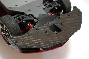 Traxxas Corvette Front Splitter Carbon Fiber + Side Winglets