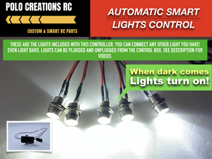 Smart RC Car Lights Automatic Ambient Light Controlled Compatible with All Brand