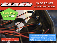 Load image into Gallery viewer, LED lights Front HeadLights for Stock bumpers Traxxas Slash 4x4 2WD waterproof