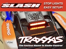 Load image into Gallery viewer, 8 LED Lights STOP ROOF fits Traxxas SLASH 4x4 2wd waterproof tail lights RED