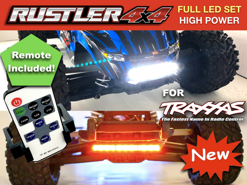 LED Lights Kit For Rustler 4x4 VXL XL-5 for Traxxas by Polo Creations Rc USA