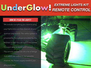 LED Light Bars UNDERGLOW For Traxxas Arrma HPI Losi Tekno Duratrax Asociated RGB