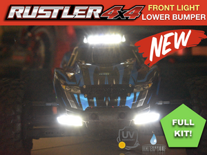 LED Lights Front & Rear For Traxxas Rustler 4x4 VXL XL5 waterproof headlights