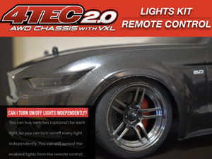 LED Lights Kit For Mustang Traxxas Taillights headlights by Polo Creations Rc
