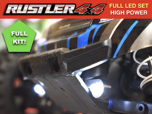 LED Light Bar Front & Rear For Traxxas Rustler 4x4 VXL XL5 waterproof DIY KIT