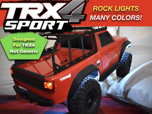 ROCK Lights Kit For TRX4 SPORT Traxxas Waterproof Full Kit by Polo Creations Rc