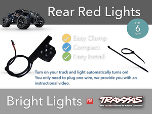 LED Rear Bumper Light for Traxxas X-MAXX 6S 8S waterproof HALO