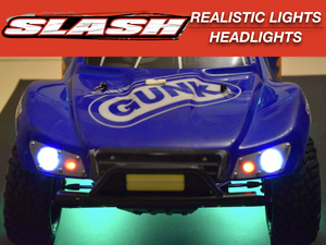 LED lights Front Headlights for Traxxas Slash 4x4 2WD waterproof White Amber Red