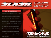 Load image into Gallery viewer, 8 LED Lights STOP ROOF fits Traxxas SLASH 4x4 2wd waterproof tail lights RED