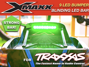 LED Rear STOP Light Bar GREEN for Traxxas X-MAXX 6S 8S waterproof