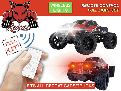 LED Lights Wireless for REDCAT car/truck Front + Rear + Power Distribution Board Piranha