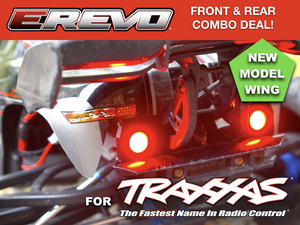 LED HIGH OUTPUT Lights Front & Rear Traxxas E-REVO 2.0 VXL & V1 COMBO 1/10 1/8