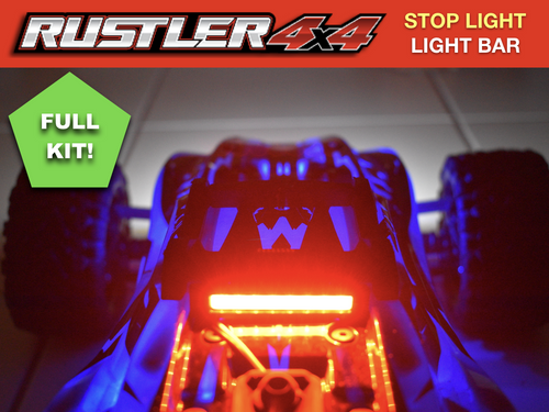 LED Light Bar STOP For Traxxas Rustler 4x4 VXL XL5 waterproof Taillights Stop