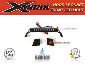 Front HOOD LED Light Bar Lamp Mount for 15 Traxxas X-MAXX XMAXX