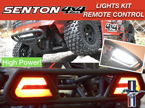 Arrma SENTON 3s BLX MEGA Lights Headlight LED Bar Taillights + Power Distribution Board