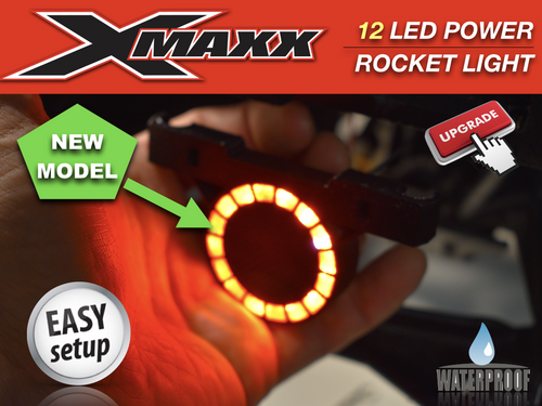 LED Rear Bumper Light for Traxxas X-MAXX 6S 8S waterproof HALO