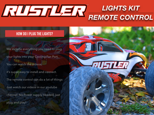LED lights Front & Rear COMBO for Traxxas RUSTLER XL5 VXL waterproof