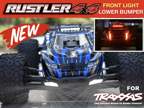 LED Lights Front & Rear For Traxxas Rustler 4x4 VXL XL5 waterproof headlights