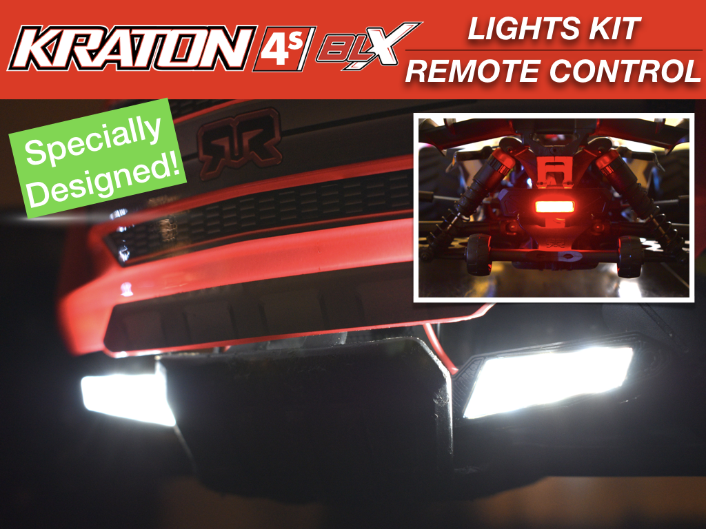 Arrma Kraton 4s Lights Kit Remote Control All LED Headlight Light Bar Taillights