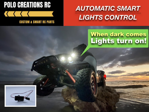 Smart RC Car Lights Automatic Ambient Light Controlled Compatible with All Brand