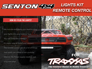 Arrma SENTON 3s BLX MEGA Lights Headlight LED Bar Taillights + Power Distribution Board