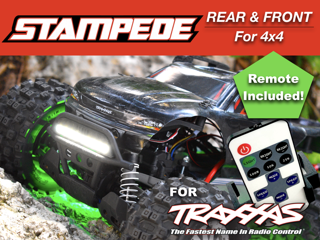 LED lights Front HeadLights & Taillights for Traxxas Stampede 4x4 waterproof