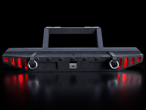 Rear Bumper with Lights + Red lenses for TRX4 Mini Defender Plug & Play